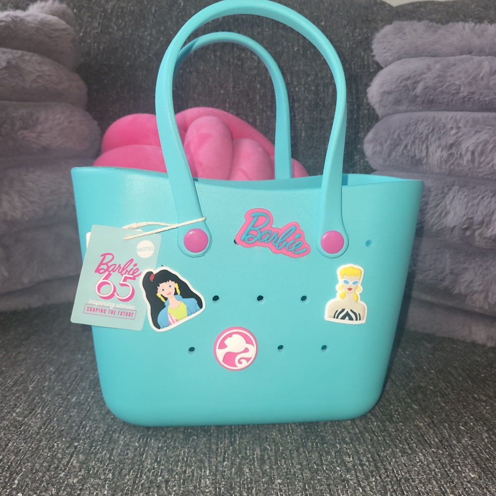 Barbie Turquoise Mini Bag with Pink Details